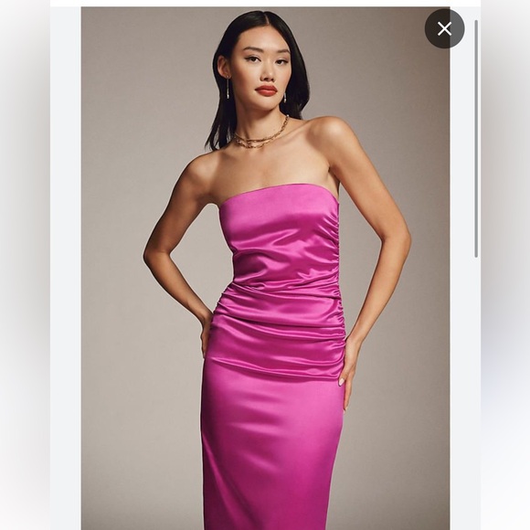 BHLDN Anthropologie• MIDI strapless dress•NWT• MSRP $248 - Picture 3 of 7